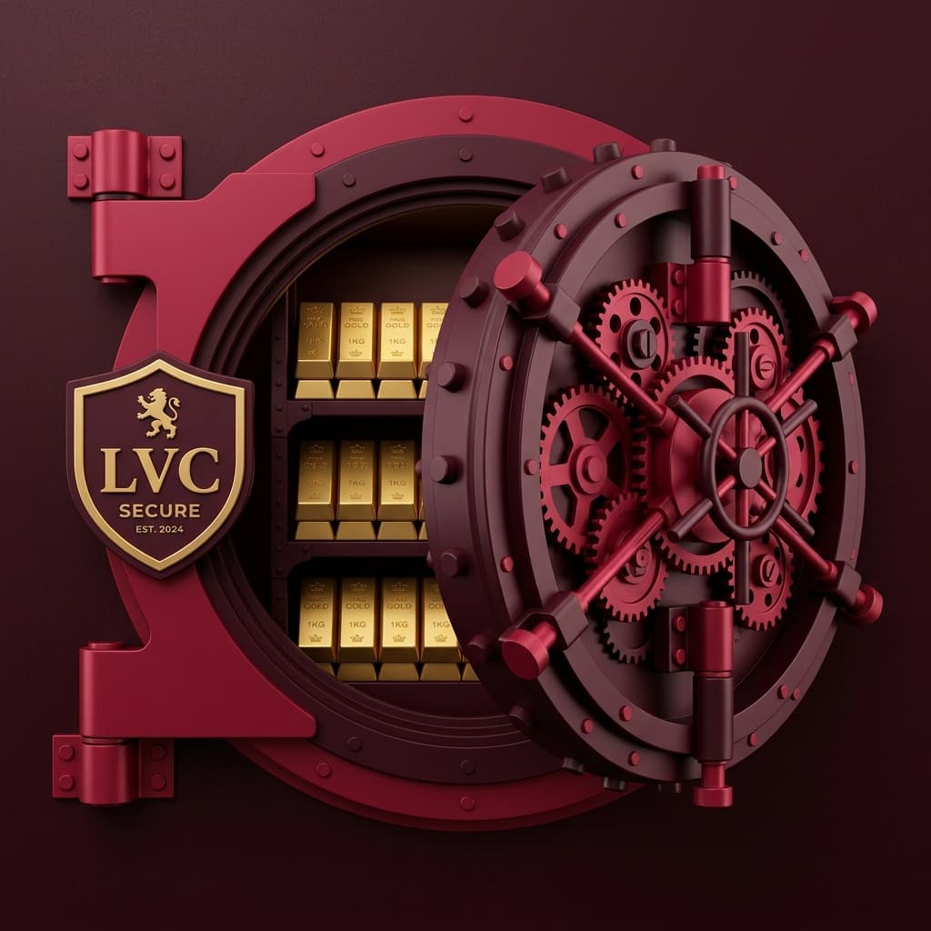 NemiCapital Solid 3D High Security Bank Vault with Pure Gold Bullion